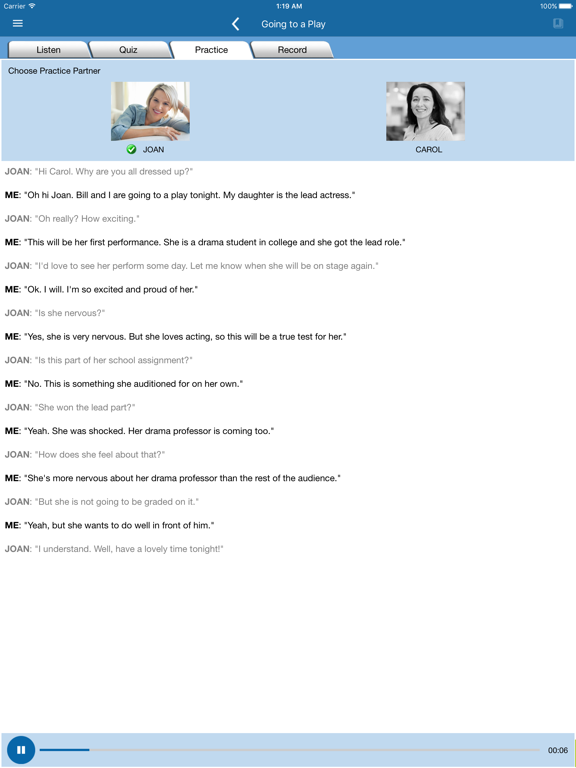 Speak English Conversation iPad screenshot 4 - Education app