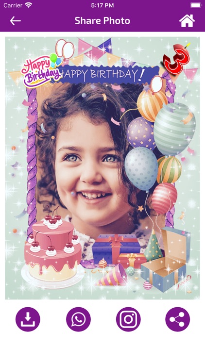 Birthday Photo Frames - Editor screenshot-4