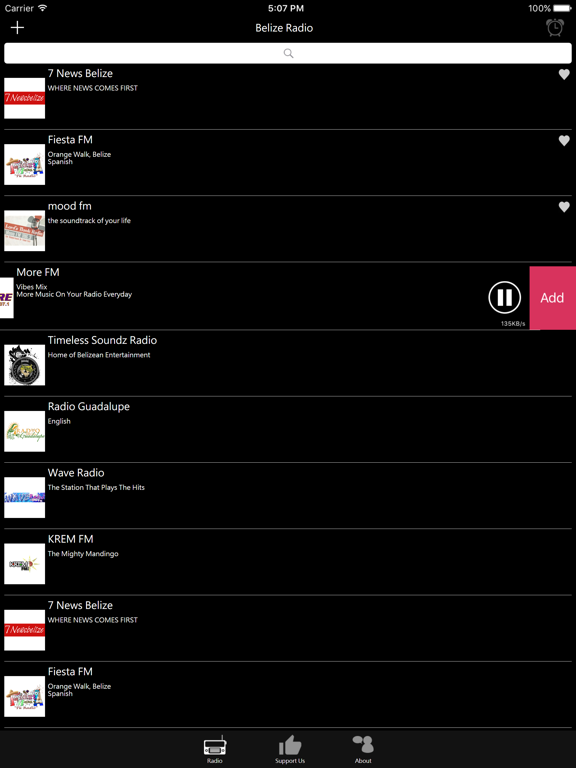 Belize Radio iPad screenshot 4 - Entertainment app