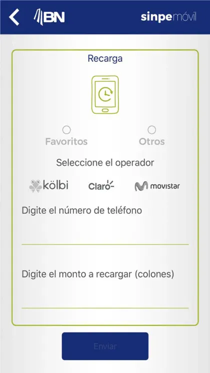 Screenshot 4 di 6 di BN SINPE Móvil