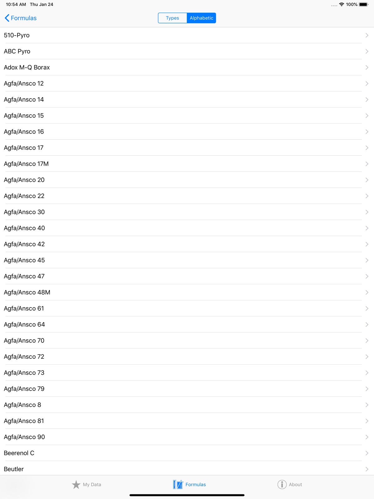 Darkroom Formulas ipad screenshot 4