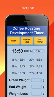 coffee roasting rdt timer iphone screenshot 3