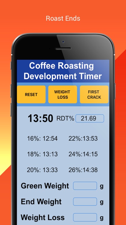 Coffee Roasting RDT Timer