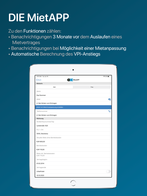 Screenshot #4 pour DIE Mietapp