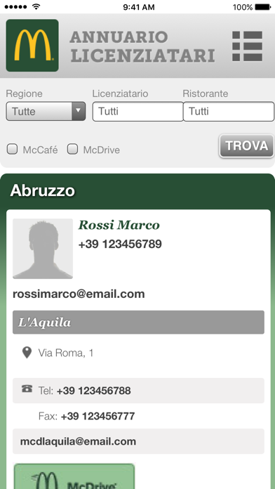 Screenshot #1 pour Annuario Licenziatari