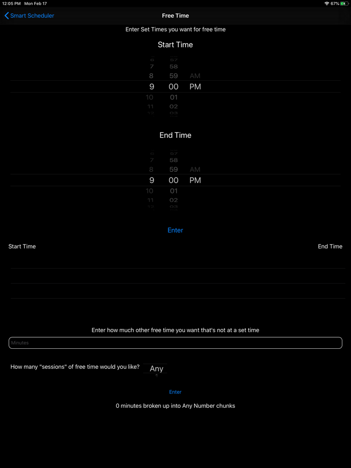 Smart Scheduler - Student