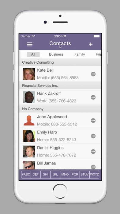 Extreme Contacts Screenshot 1