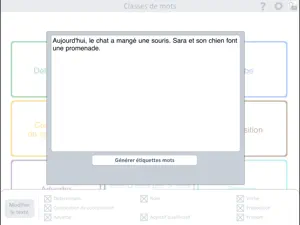 École : Classes de mots screenshot 2