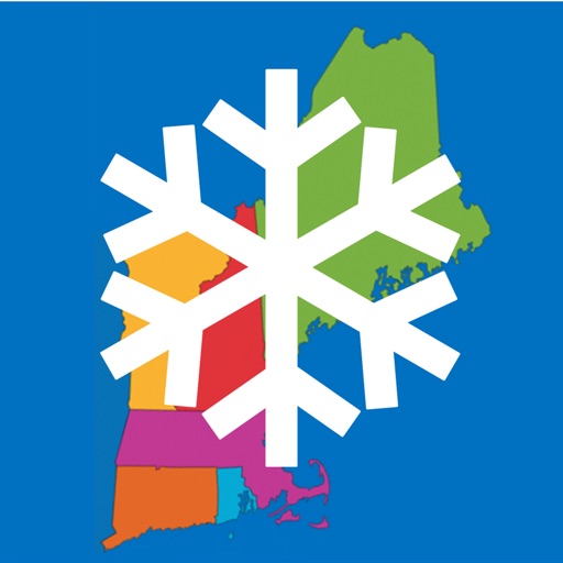 New England Snow Map Icon