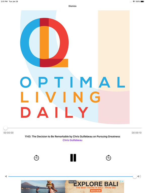 Happier pod iPad screenshot