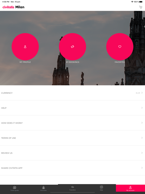 Milan Guide by Civitatis iPad screenshot 5 - Travel app
