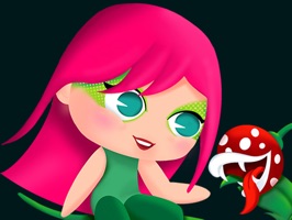 Share your moods with adorable tiny witch Colorina