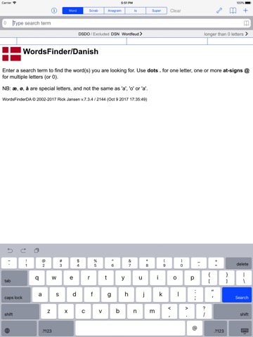 Dansk Words Finder PROのおすすめ画像1