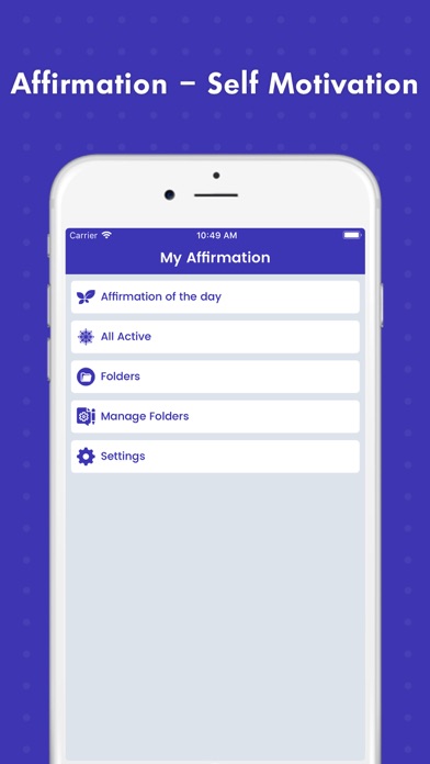 Affirmations - Self Motivation iPhone screenshot 6 - Health & Fitness app