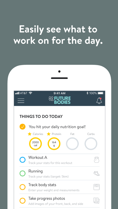 Screenshot #1 pour Future Bodies Coaching App