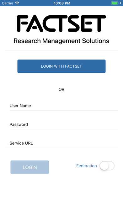 FactSet RMS Screenshot