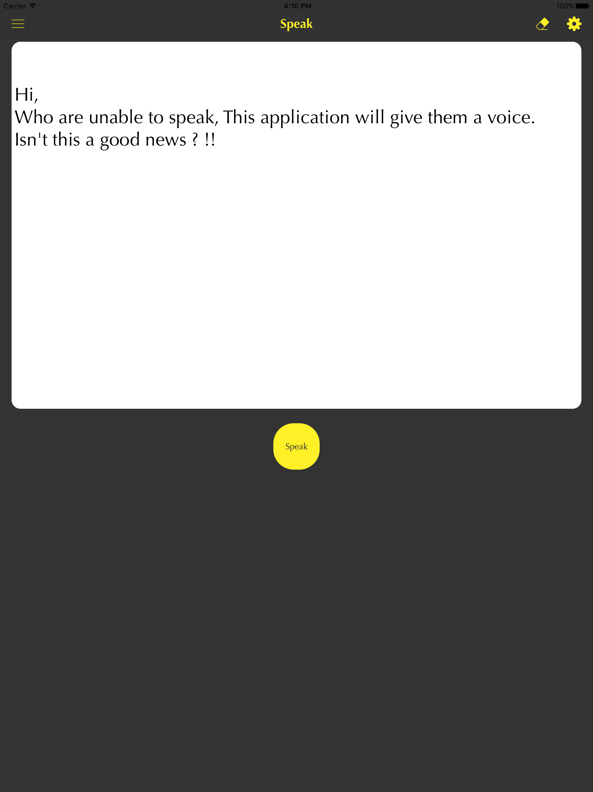 Speak My Words-Text To Speech