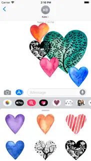 stickers coeur iPhone Captures Décran 1