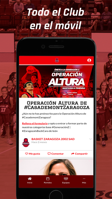 Fundación Basket Zaragoza Screenshot