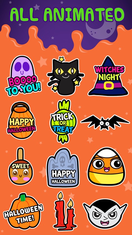 Animated Halloween Stickers ⋆