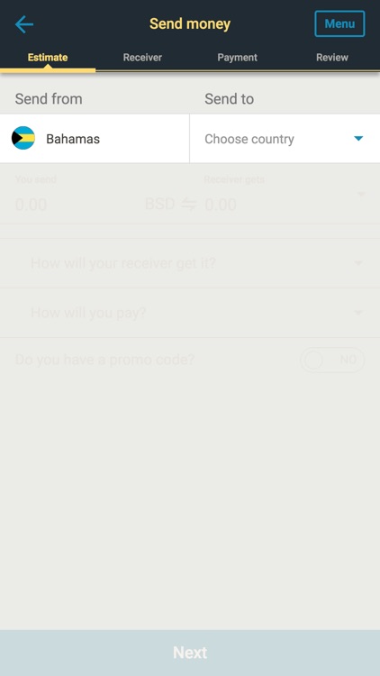 Western Union Send Money BS