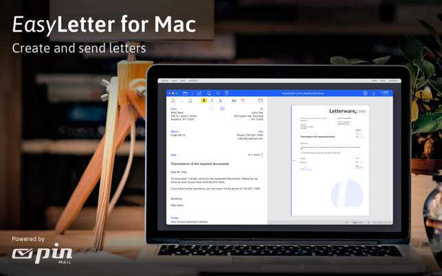 ‎EasyLetter - 发送信件截图