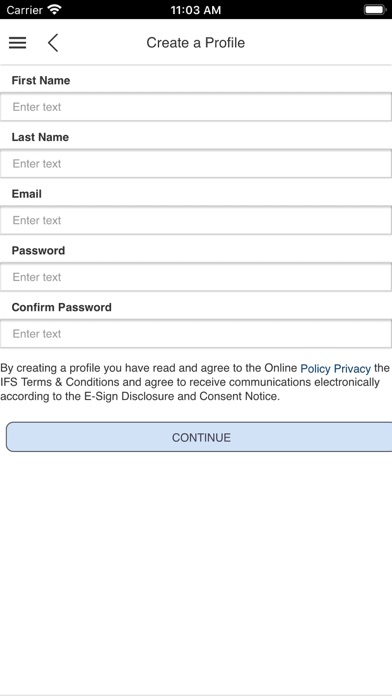 Inmate Financial Services Screenshot