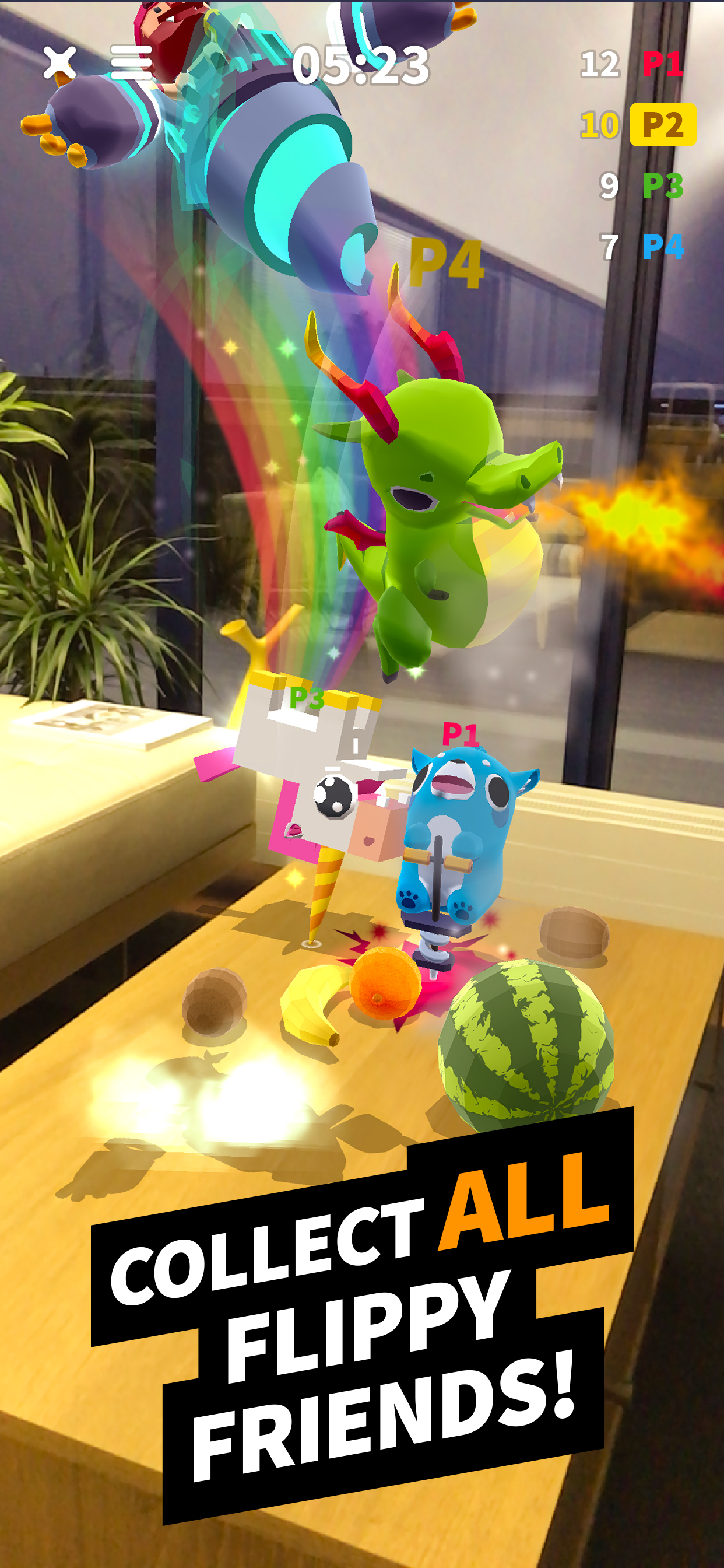 Flippy Friends Fruit Crush AR