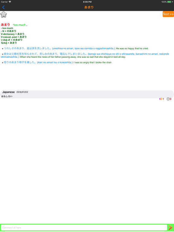 Screenshot #5 pour Japanese Grammar