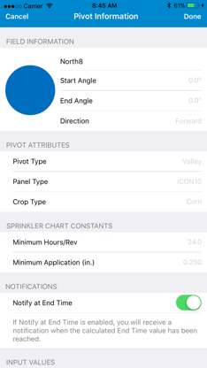 Valley Irrigation Run Time screenshot 2