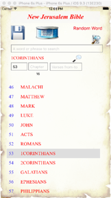 New Jerusalem Bible screenshot