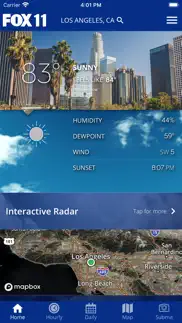 fox 11 los angeles: weather iphone screenshot 1