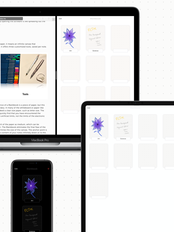 Blankbook - Paper Note iPad screenshot 4 - Productivity app