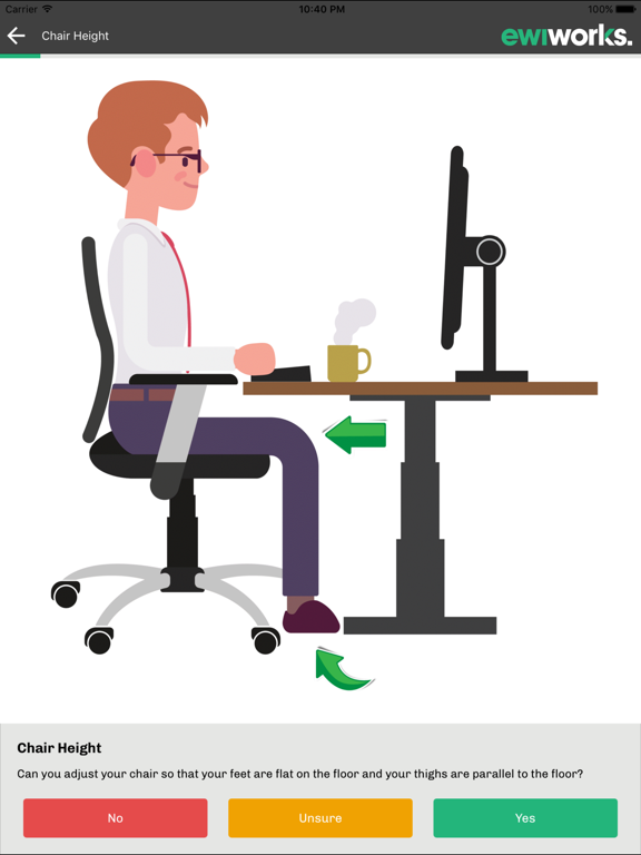 Office Ergonomics iPad screenshot 2 - Business app