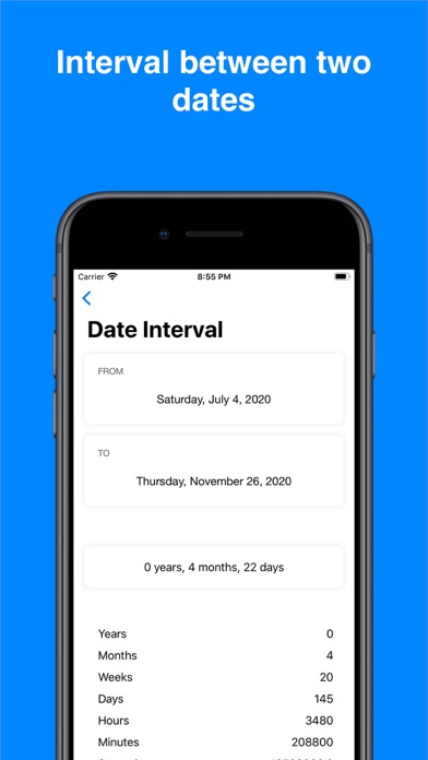 Date & Time Calculator(Finder) Screenshot