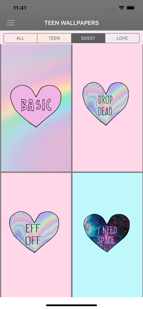 Teen Wallpapers & Backgrounds - teen-wallpapers-sassy-quotes-hearts