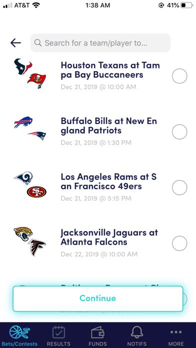 ZenSports Bet US Screenshot