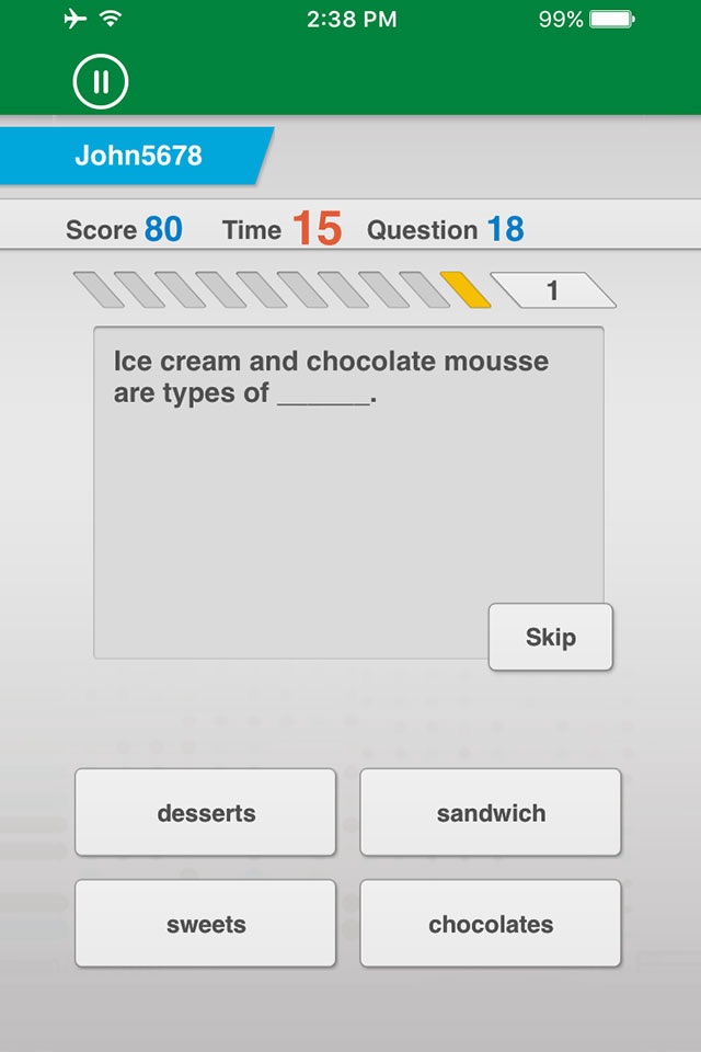 Johnny Grammar Word Challenge screenshot 2