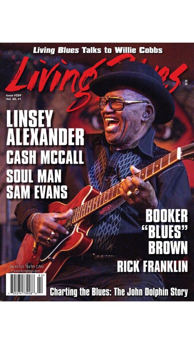 LIVING BLUES MAGAZINE screenshot1