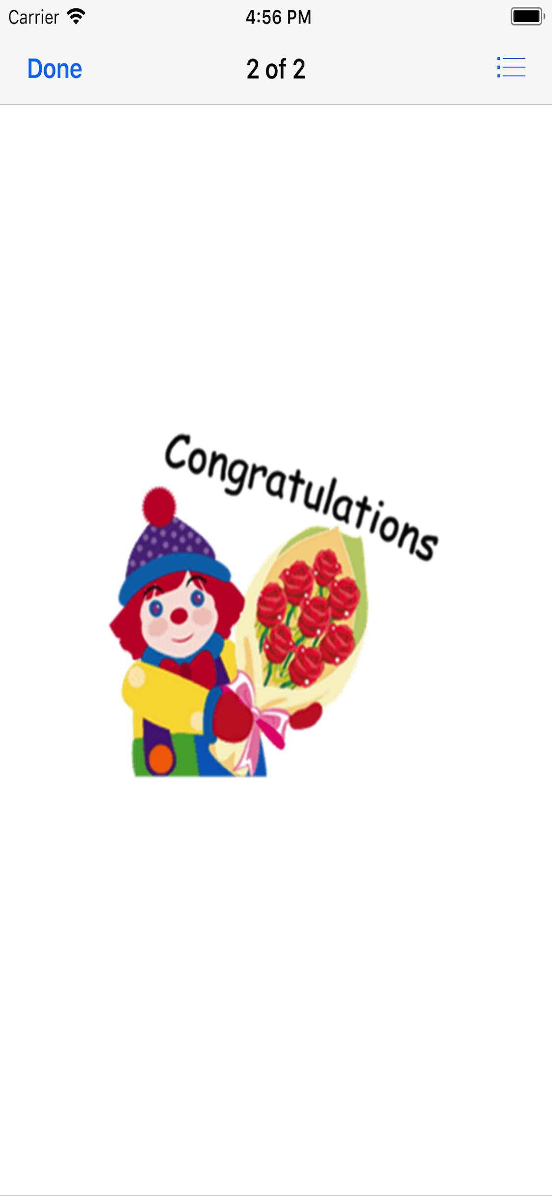 Congratulations Stickers 2018