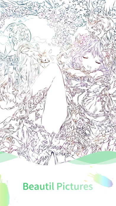 Coloring Anime Wallpaper Screenshot