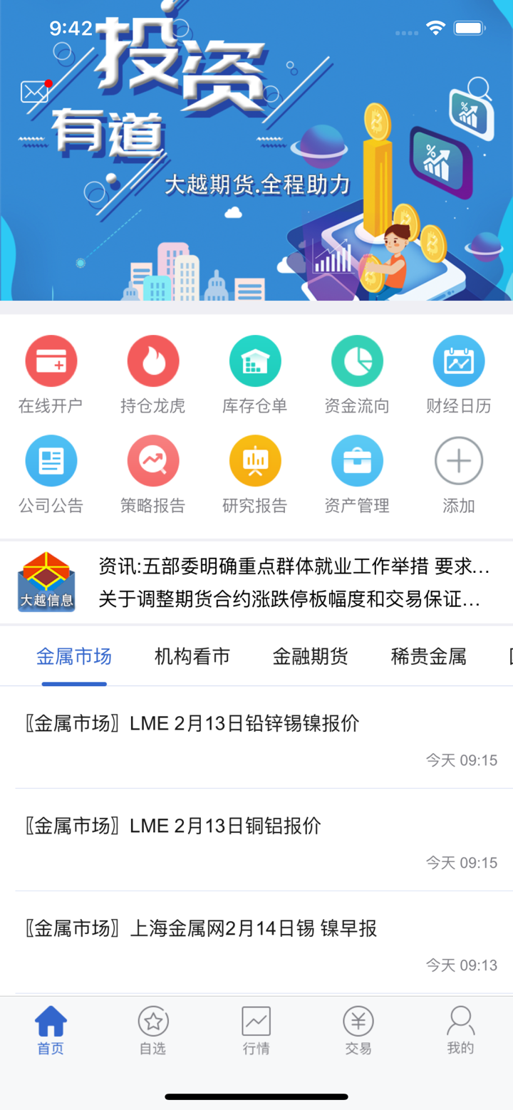大越期货专业版 screenshot 1