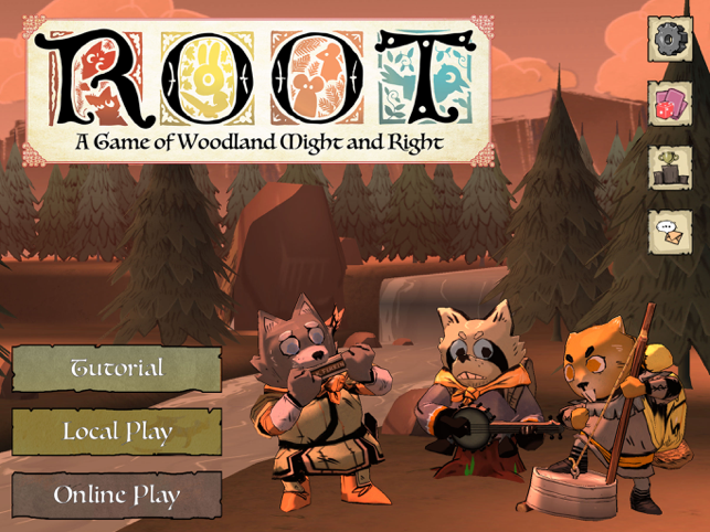 Екранна снимка на настолна игра Root