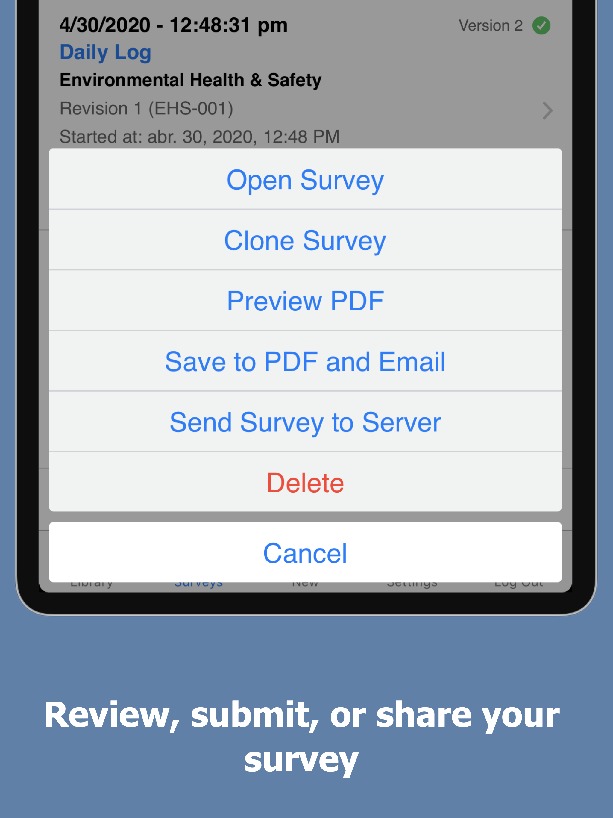 Environmental Reports screenshot 10