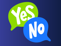 Yes No Stickers and Reverse