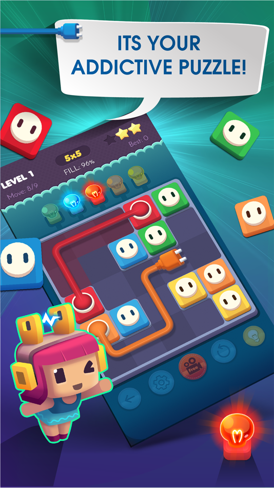 #1. Connect Puzzle: Color Lights (iOS) 来自: Onetap Co.,Ltd