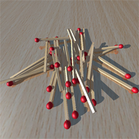 Pile Of Matchsticks