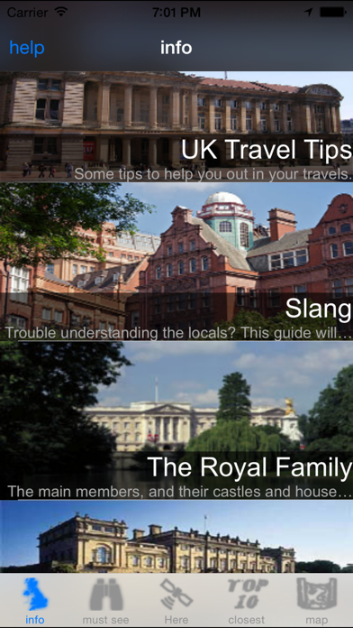 Screenshot #1 pour UK Travel Guide
