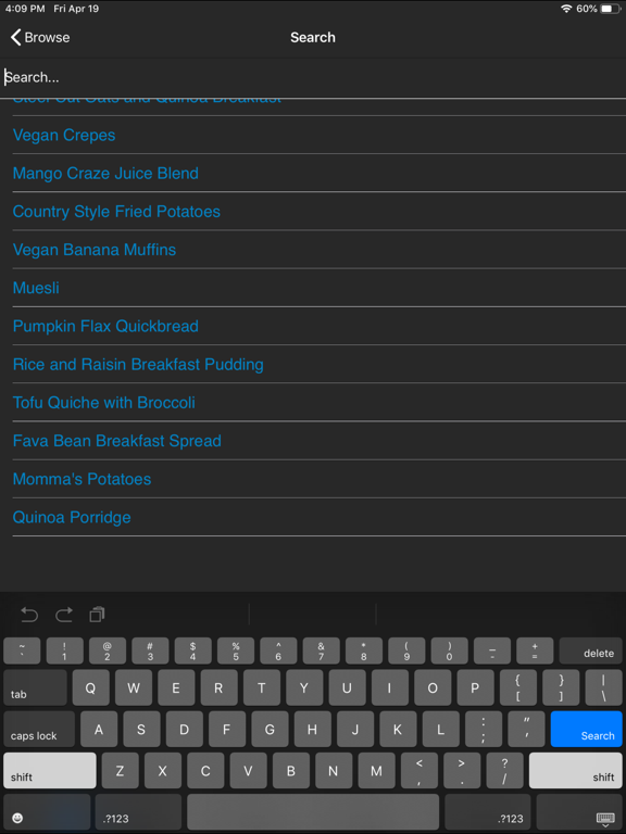 Vegan Recipes: Meals & More iPad screenshot 10 - Food & Drink app