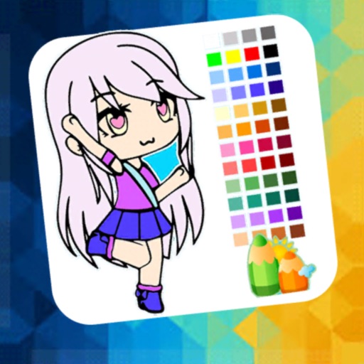 Gasha Coloring Book Chibi iOS App